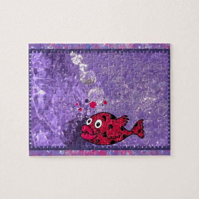 Color Your World Kids Bath Fish Jigsaw Puzzle (Horizontal)