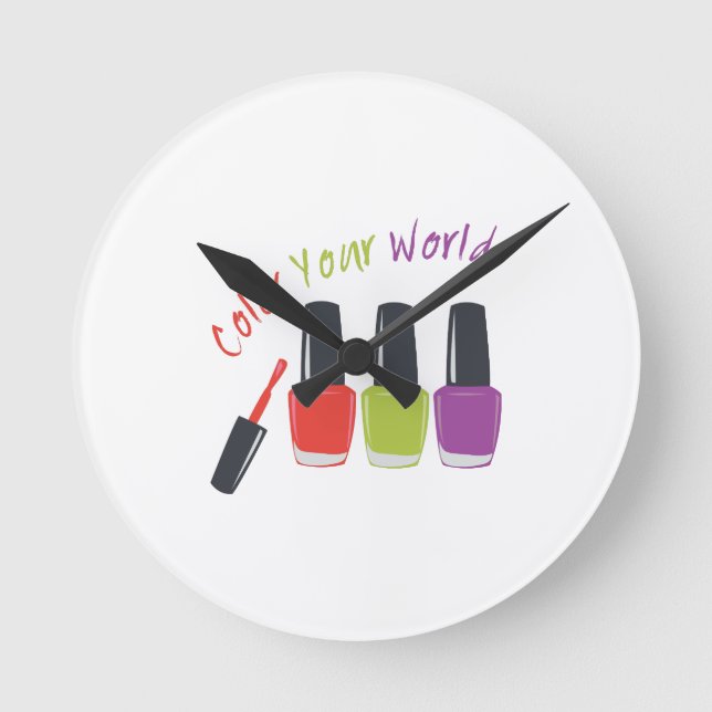 Color Your World Round Clock (Front)