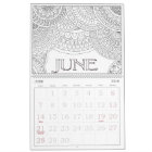 Color Your Year Custom Printed Calendar