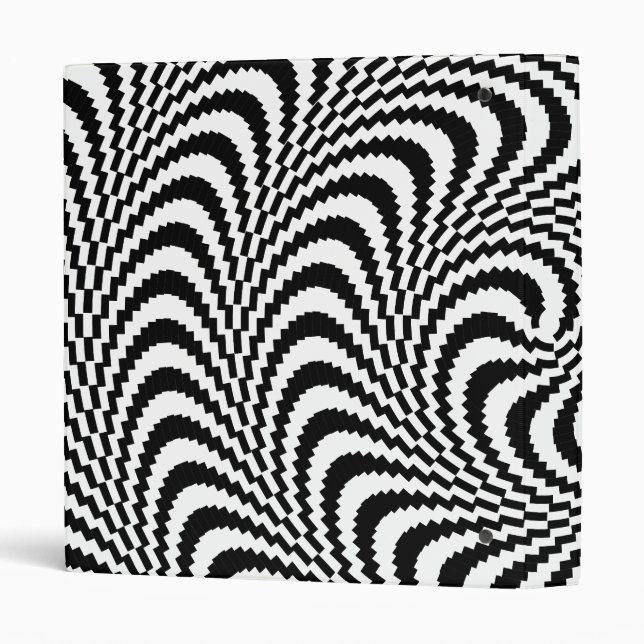 Colorable Optical Block Spiral 3 Ring Binder (Back/Spine)