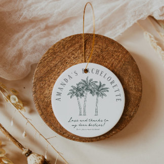 Colorable Palm Tree Bachelorette Favor Tags