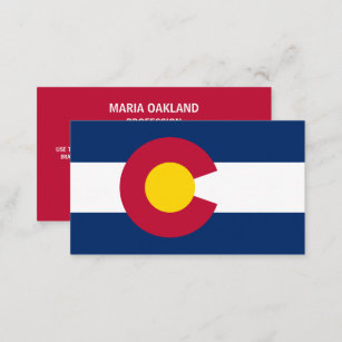 Coloradan Flag, Flag of Colorado Business Card