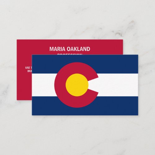 Coloradan Flag Flag of Colorado Business Card