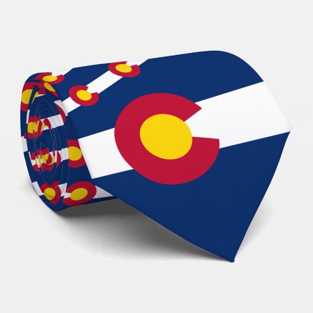 Coloradan Flag, Flag of Colorado Neck Tie (Rolled)