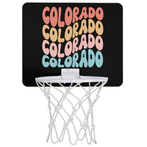 Colorade State retro style Mini Basketball Hoop