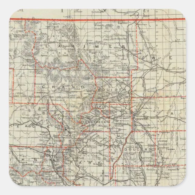 Colorado 13 square sticker (Front)