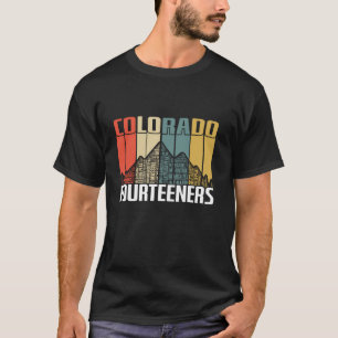 Colorado 14ers Hiking Fourteeners Retro Vintage Gi T-Shirt
