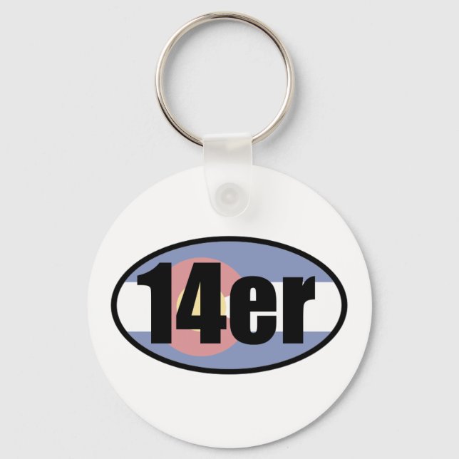 Colorado 14ers keychain (Front)