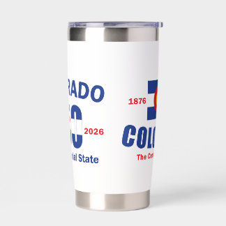 Colorado 150 the Centennial State Insulated Tumbler
