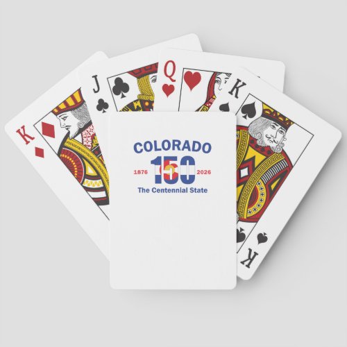 Colorado 150 the Centennial State Poker Cards