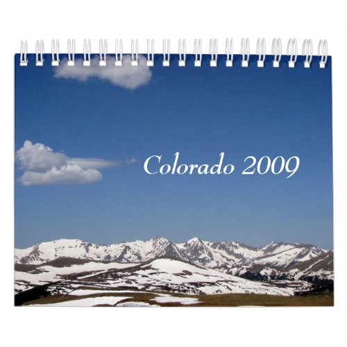 Colorado 2009 calendar