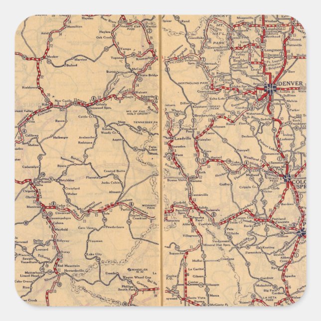 Colorado 3 square sticker (Front)