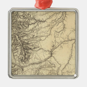 Colorado 4 metal ornament