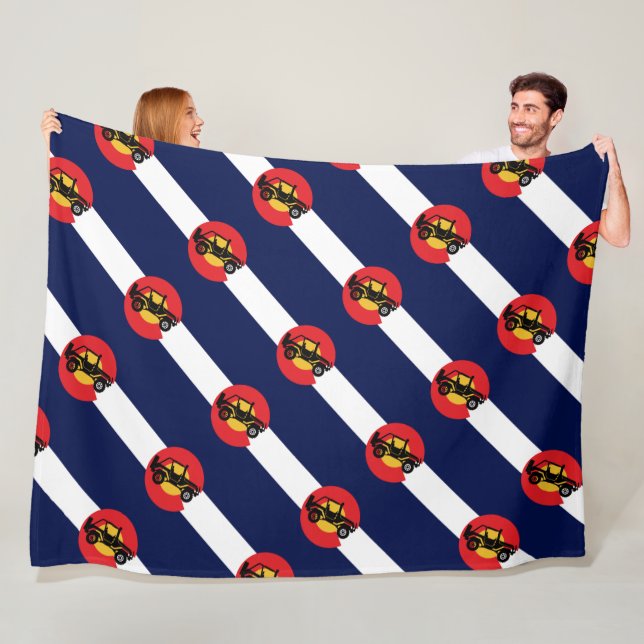 Colorado 4 Wheeling Fleece Blanket (In Situ)