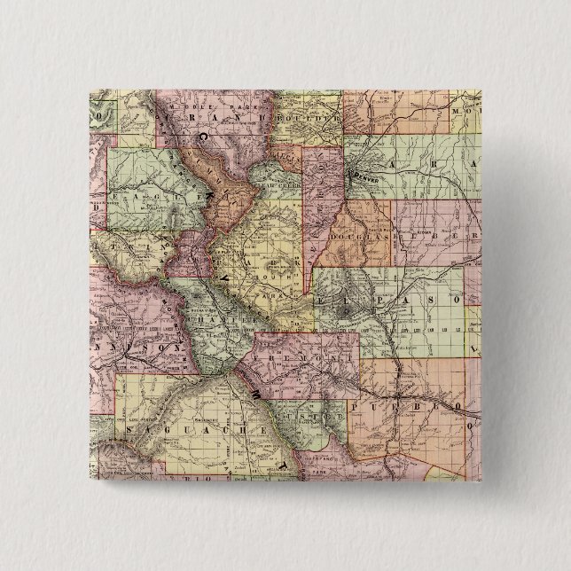 Colorado 5 pinback button (Front)