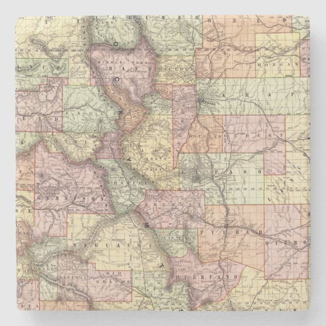 Colorado 5 stone coaster (Front)