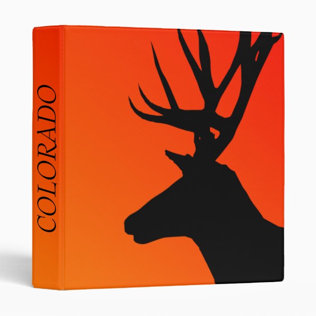 COLORADO Abstract Elk Head Avery Binder (Front/Spine)