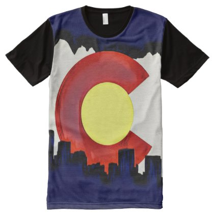 Colorado All-Over Printed Panel T-Shirt
