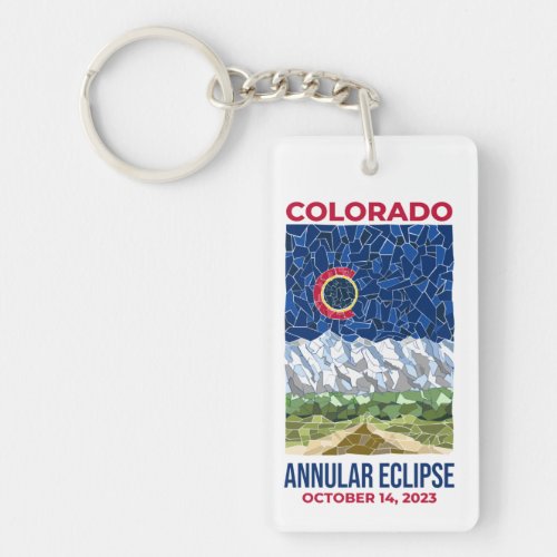 Colorado Annular Eclipse Acrylic keychain