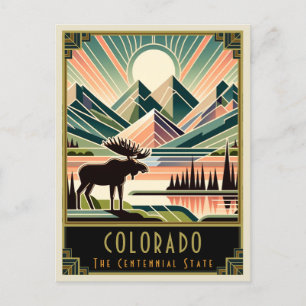 Colorado   Art Deco Postcard