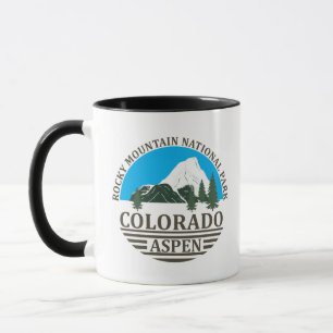 Colorado Aspen ski resort blue sky Mug