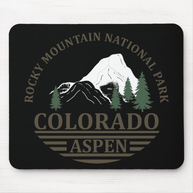 Colorado Aspen ski resort Mouse Pad (Front)