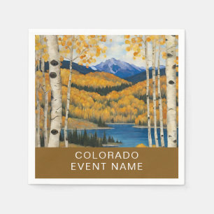 Colorado Aspens Mountains Napkins