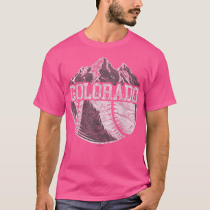 Colorado Baseball Fan Tee Vintage Rocky Mountains 