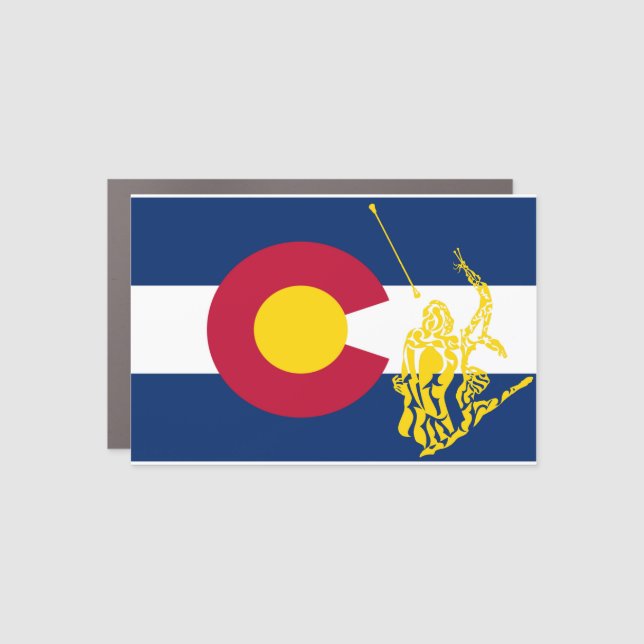 Colorado Baton Twirling Car Magnet (Front)
