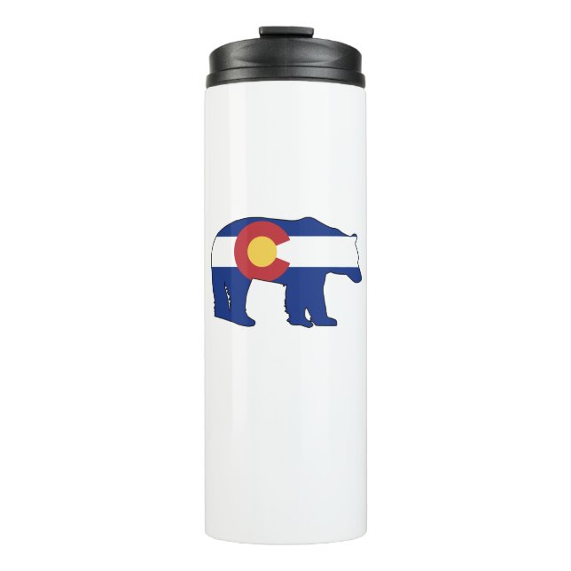 Colorado Bear Flag Thermal Tumbler (Front)
