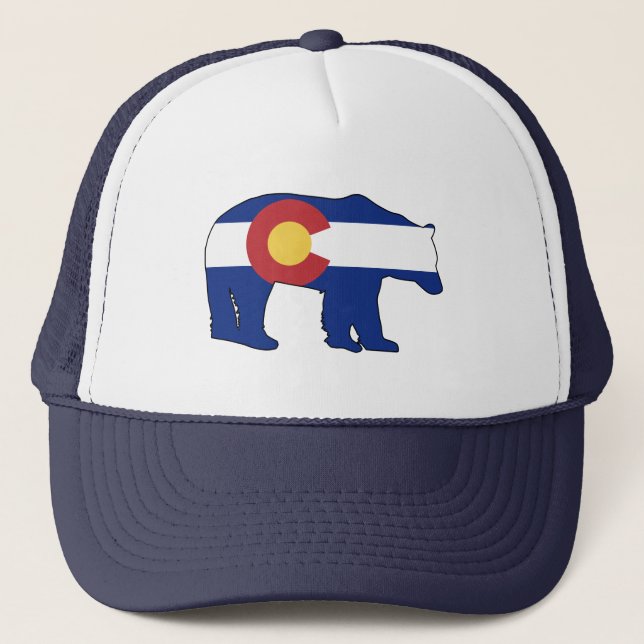 Colorado Bear Flag Trucker Hat (Front)