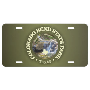 Colorado Bend SP License Plate