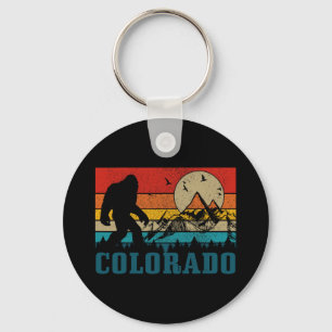 Colorado Bigfoot Vintage Rocky Mountains Hiking Ca Keychain