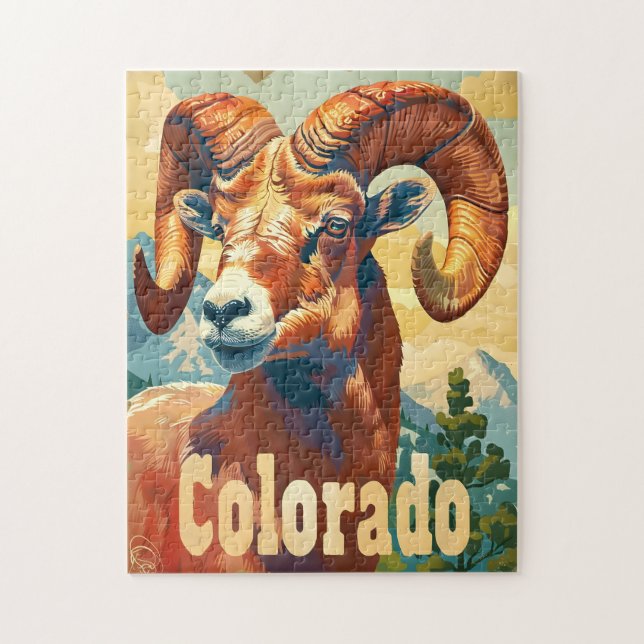 Colorado Bighorn sheep  Jigsaw Puzzle (Vertical)