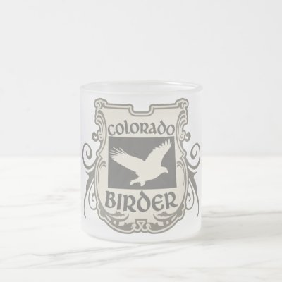 Colorado Birder Frosted Glass Coffee Mug