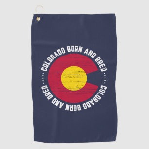 Colorado Born and Bred Native Golf Towel