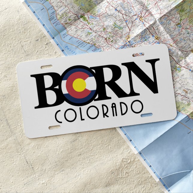 Colorado BORN License Plate (In Situ)