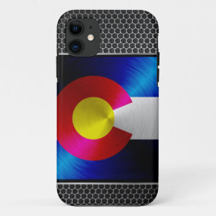 Colorado brushed metal flag iPhone 11 case