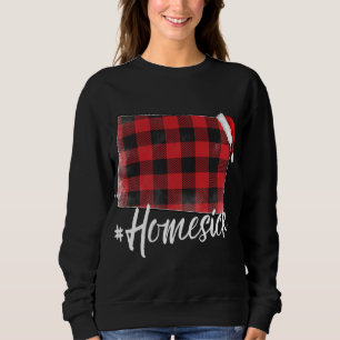 Colorado Buffalo Plaid #Homesick Christmas Santa H Sweatshirt