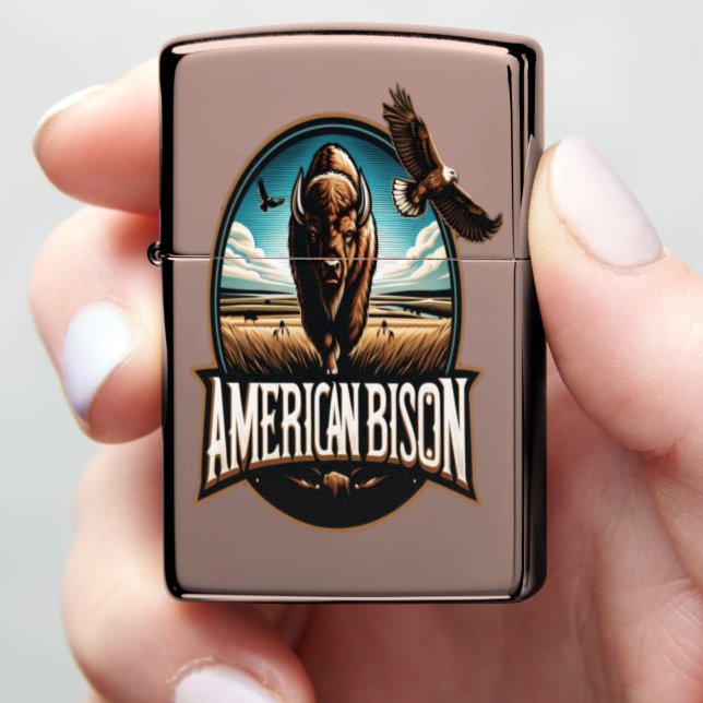 Colorado Buffalo Wild Trek Logo Zippo Lighter (In Hand)