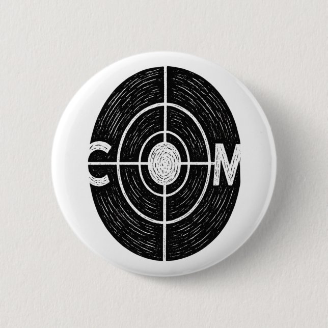 Colorado Bullseye Halftone Flag Button (Front)