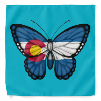 Colorado Butterfly Flag Bandana