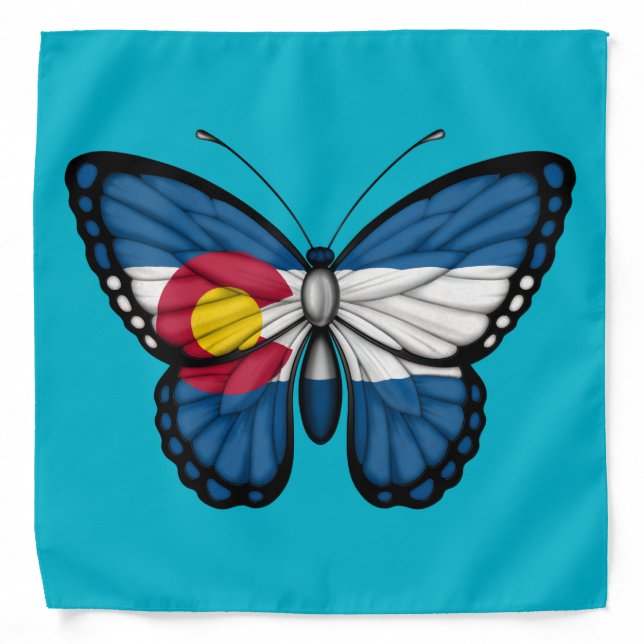 Colorado Butterfly Flag Bandana (Front)