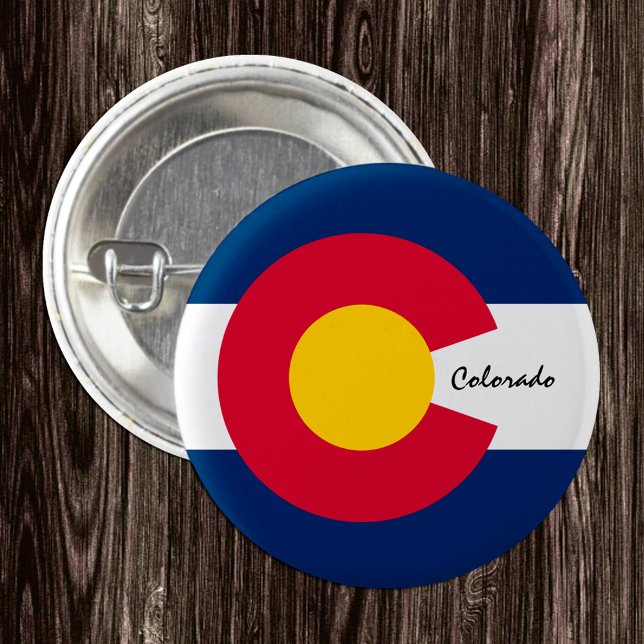 Colorado button, patriotic Colorado Flag fashion Button (Creator Uploaded)