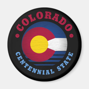 COLORADO CENTENNIAL STATE FLAG MAGNET