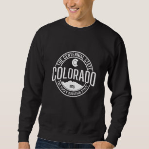 Colorado Centennial State Flag Rocky Mountains Est Sweatshirt