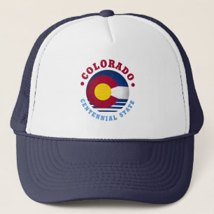 COLORADO CENTENNIAL STATE FLAG TRUCKER HAT