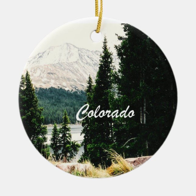Colorado Ceramic Ornament (Front)