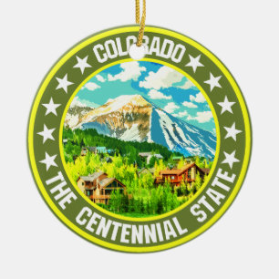 Colorado                                           ceramic ornament