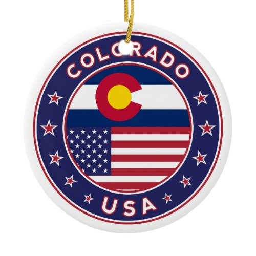 Colorado Ceramic Ornament